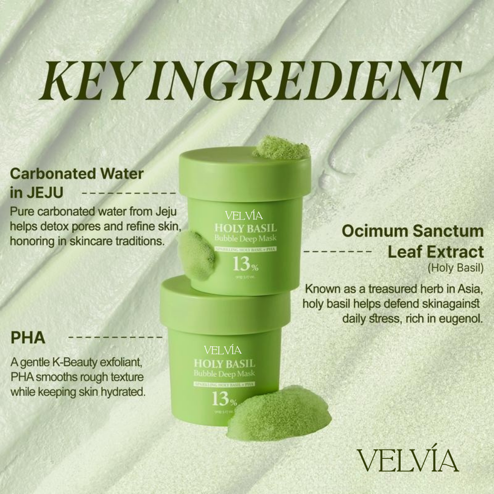 Basil Bubble Deep Mask